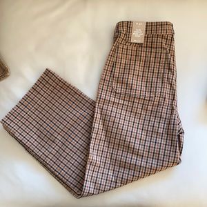 NWT Madewell Slim Emmett Wide-Leg Crop Pant